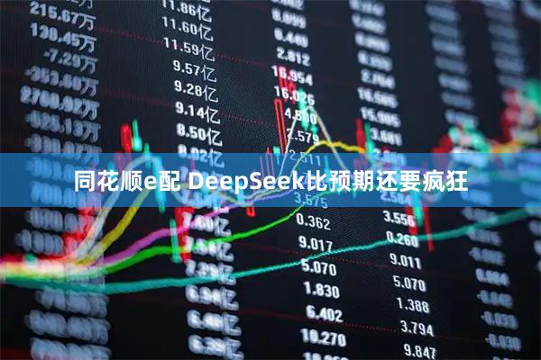 同花顺e配 DeepSeek比预期还要疯狂